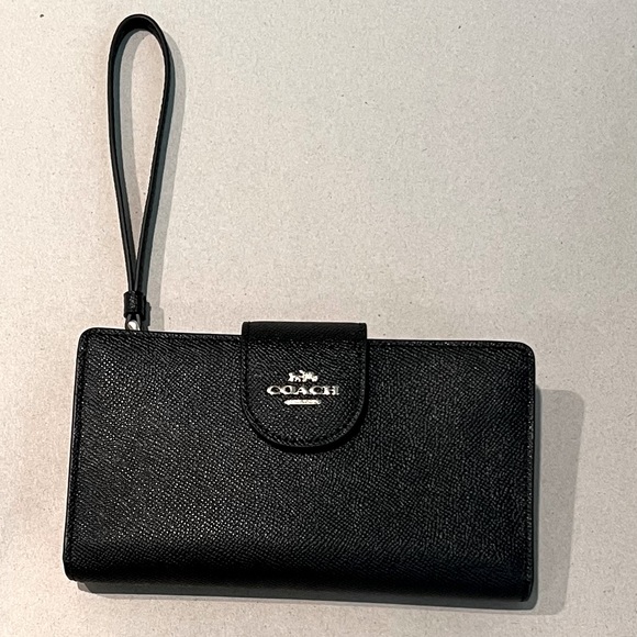 Coach Bags Coach Leather Tech Wallet Black Never Used Poshmark